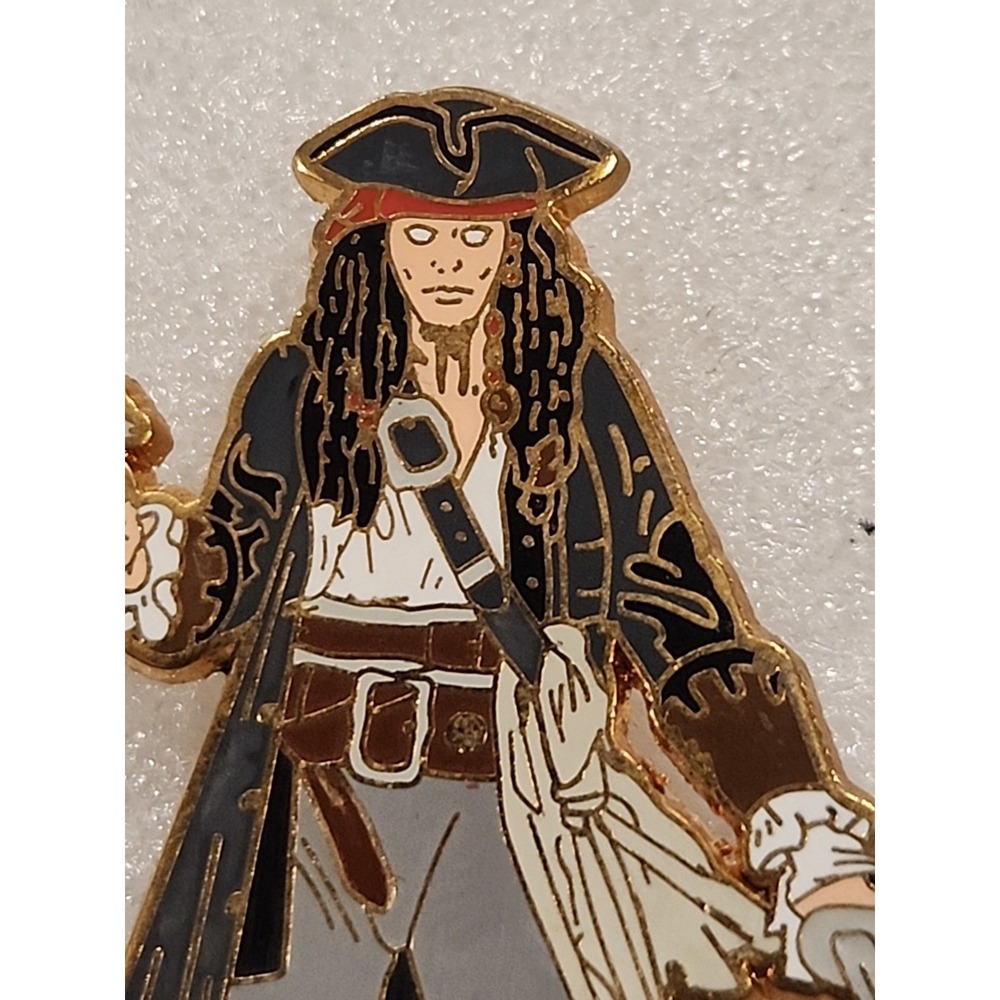 Disney Pin Pirates of the Caribbean Movie Trilogy Jack Sparrow DSF LE 300 65223 - Picture 2 of 6